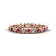 1 - Arria 2.40 mm Ruby and Lab Grown Diamond Eternity Band 