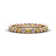 1 - Arria 2.40 mm Citrine and Lab Grown Diamond Eternity Band 