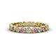 1 - Arria 2.70 mm Pink Tourmaline and Lab Grown Diamond Eternity Band 