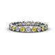 1 - Arria 2.70 mm Yellow Sapphire and Lab Grown Diamond Eternity Band 
