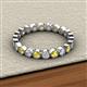 2 - Arria 2.70 mm Yellow Sapphire and Lab Grown Diamond Eternity Band 