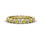 1 - Arria 2.70 mm Yellow Sapphire and Lab Grown Diamond Eternity Band 