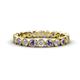 1 - Arria 2.70 mm Iolite and Lab Grown Diamond Eternity Band 