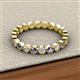 2 - Arria 2.70 mm Iolite and Lab Grown Diamond Eternity Band 