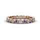 1 - Arria 2.70 mm Iolite and Lab Grown Diamond Eternity Band 