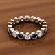 2 - Arria 3.00 mm Blue Sapphire and Lab Grown Diamond Eternity Band 