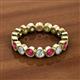 2 - Arria 3.00 mm Ruby and Lab Grown Diamond Eternity Band 