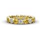 1 - Arria 3.00 mm Citrine and Lab Grown Diamond Eternity Band 
