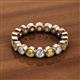 2 - Arria 3.00 mm Citrine and Lab Grown Diamond Eternity Band 