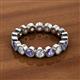 2 - Arria 3.00 mm Iolite and Lab Grown Diamond Eternity Band 