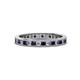 1 - Celina 2.00 mm Round Blue Sapphire and Lab Grown Diamond Eternity Band 