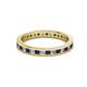 2 - Celina 2.00 mm Round Blue Sapphire and Lab Grown Diamond Eternity Band 