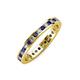 3 - Celina 2.00 mm Round Blue Sapphire and Lab Grown Diamond Eternity Band 