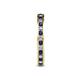 5 - Celina 2.00 mm Round Blue Sapphire and Lab Grown Diamond Eternity Band 