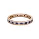 2 - Celina 2.00 mm Round Blue Sapphire and Lab Grown Diamond Eternity Band 