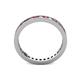 4 - Celina 2.00 mm Round Ruby and Lab Grown Diamond Eternity Band 