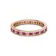 2 - Celina 2.00 mm Round Ruby and Lab Grown Diamond Eternity Band 