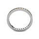 4 - Celina 2.00 mm Round Yellow Sapphire and Lab Grown Diamond Eternity Band 