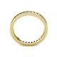 4 - Celina 2.00 mm Round Yellow Sapphire and Lab Grown Diamond Eternity Band 