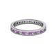 2 - Celina 2.00 mm Round Amethyst and Lab Grown Diamond Eternity Band 