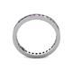 4 - Celina 2.00 mm Round Amethyst and Lab Grown Diamond Eternity Band 