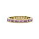 1 - Celina 2.00 mm Round Amethyst and Lab Grown Diamond Eternity Band 