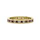 1 - Celina 2.00 mm Round Red Garnet and Lab Grown Diamond Eternity Band 