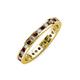 3 - Celina 2.00 mm Round Red Garnet and Lab Grown Diamond Eternity Band 