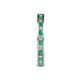 5 - Celina 2.00 mm Round Emerald and Lab Grown Diamond Eternity Band 