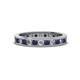 1 - Celina 2.40 mm Round Blue Sapphire and Lab Grown Diamond Eternity Band 