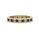 1 - Celina 2.40 mm Round Blue Sapphire and Lab Grown Diamond Eternity Band 
