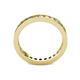 4 - Celina 2.40 mm Round Yellow Sapphire and Lab Grown Diamond Eternity Band 