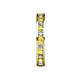 5 - Celina 2.40 mm Round Yellow Sapphire and Lab Grown Diamond Eternity Band 