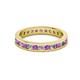 2 - Celina 2.40 mm Round Amethyst and Lab Grown Diamond Eternity Band 