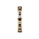 5 - Celina 2.40 mm Round Red Garnet and Lab Grown Diamond Eternity Band 
