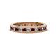 1 - Celina 2.40 mm Round Red Garnet and Lab Grown Diamond Eternity Band 
