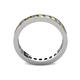 4 - Celina 2.70 mm Round Yellow Sapphire and Lab Grown Diamond Eternity Band 
