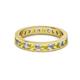 2 - Celina 2.70 mm Round Yellow Sapphire and Lab Grown Diamond Eternity Band 