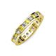 3 - Celina 2.70 mm Round Yellow Sapphire and Lab Grown Diamond Eternity Band 