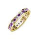 3 - Celina 2.70 mm Round Amethyst and Lab Grown Diamond Eternity Band 