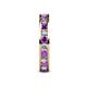5 - Celina 2.70 mm Round Amethyst and Lab Grown Diamond Eternity Band 