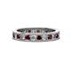 1 - Celina 2.70 mm Round Red Garnet and Lab Grown Diamond Eternity Band 