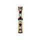 5 - Celina 2.70 mm Round Red Garnet and Lab Grown Diamond Eternity Band 