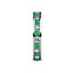5 - Celina 2.70 mm Round Emerald and Lab Grown Diamond Eternity Band 