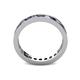 4 - Celina 2.70 mm Round Blue Sapphire and Lab Grown Diamond Eternity Band 