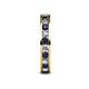 5 - Celina 2.70 mm Round Blue Sapphire and Lab Grown Diamond Eternity Band 
