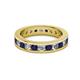 2 - Celina 3.00 mm Round Blue Sapphire and Lab Grown Diamond Eternity Band 