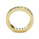 4 - Celina 3.00 mm Round Yellow Sapphire and Lab Grown Diamond Eternity Band 