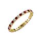 3 - Audrey 2.00 mm Red Garnet and Diamond Eternity Band 
