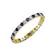 3 - Audrey 2.00 mm Blue Sapphire and Diamond Eternity Band 